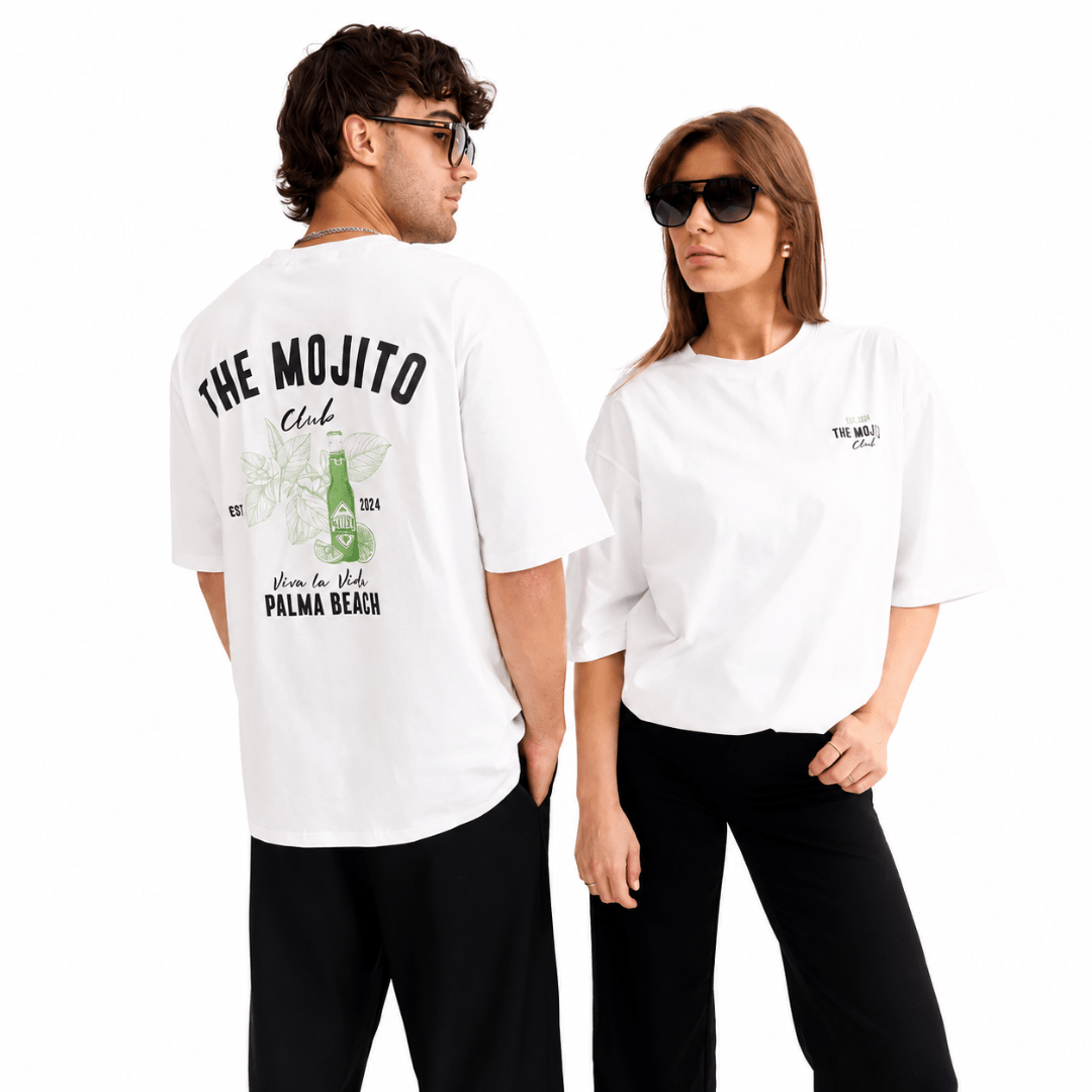 SALITOS Mojito Club Oversize Shirt Weiß - FestivalStuff