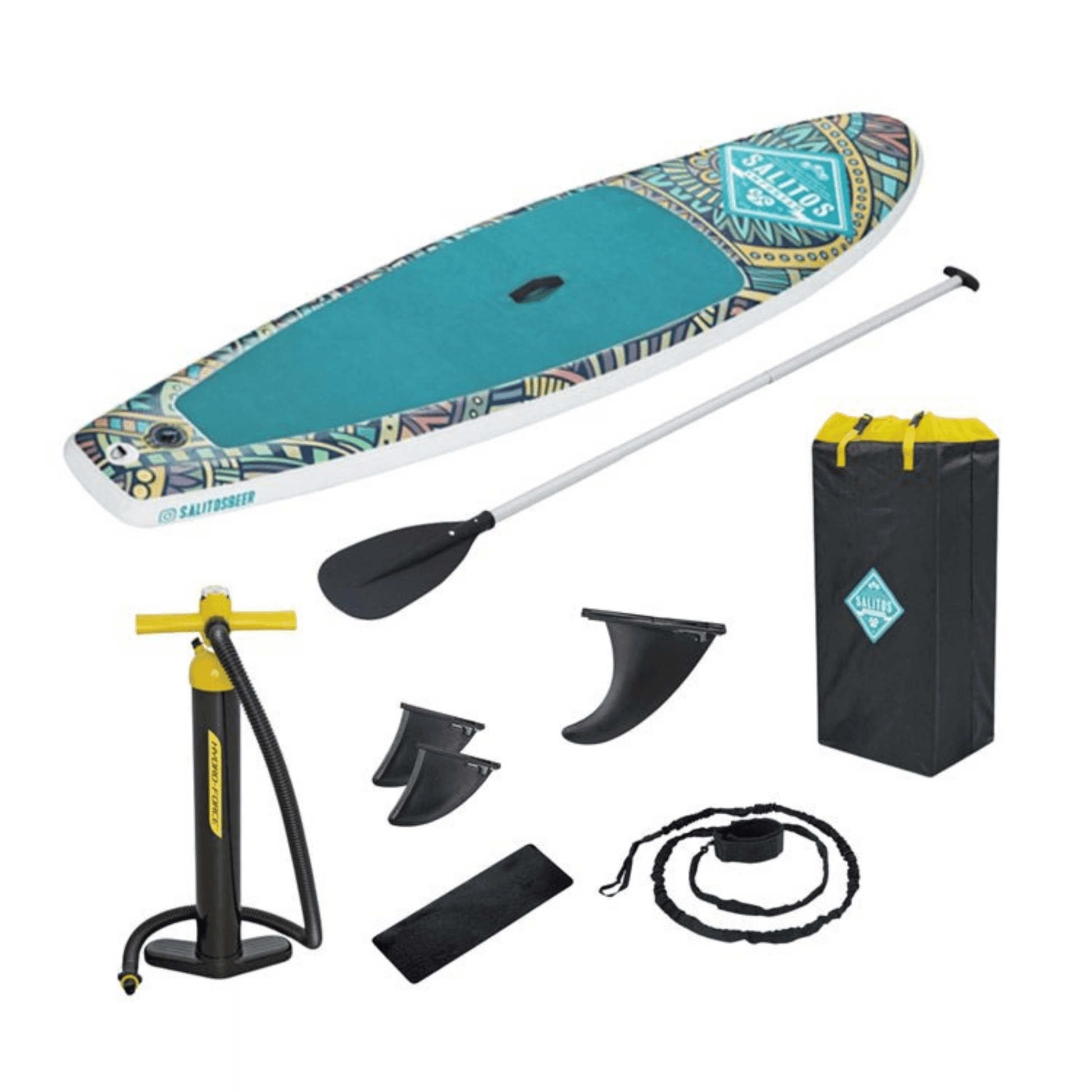 SALITOS Stand - Up - Paddle - Board Türkis SUP Komplettset - FestivalStuff