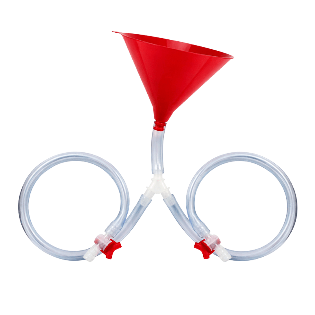 Sauftrichter mit 2 Schläuchen und Absperrhahn - FestivalStuff