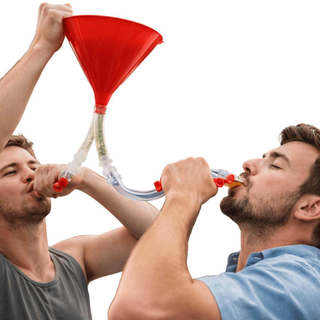 Sauftrichter mit 2 Schläuchen und Absperrhahn - FestivalStuff