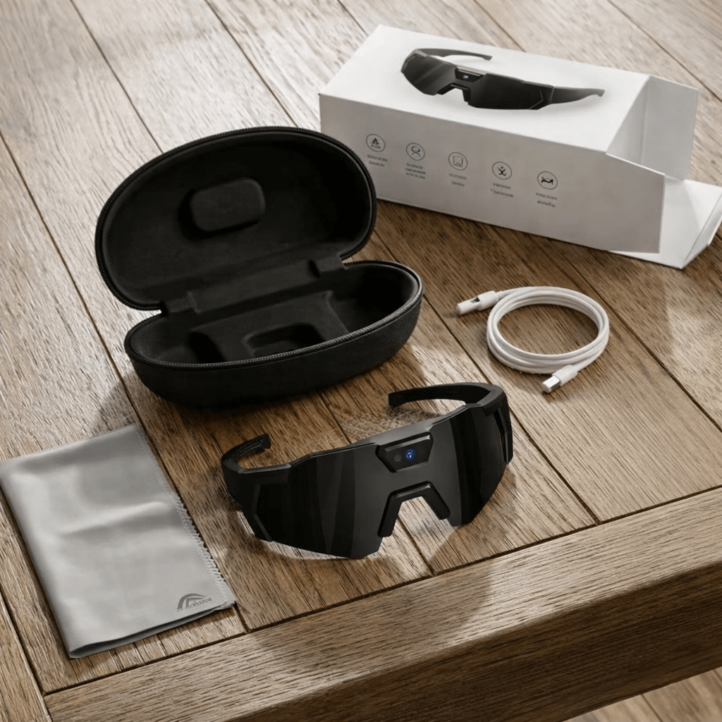 Schnelle Brille mit Kamera Schwarz - FestivalStuff