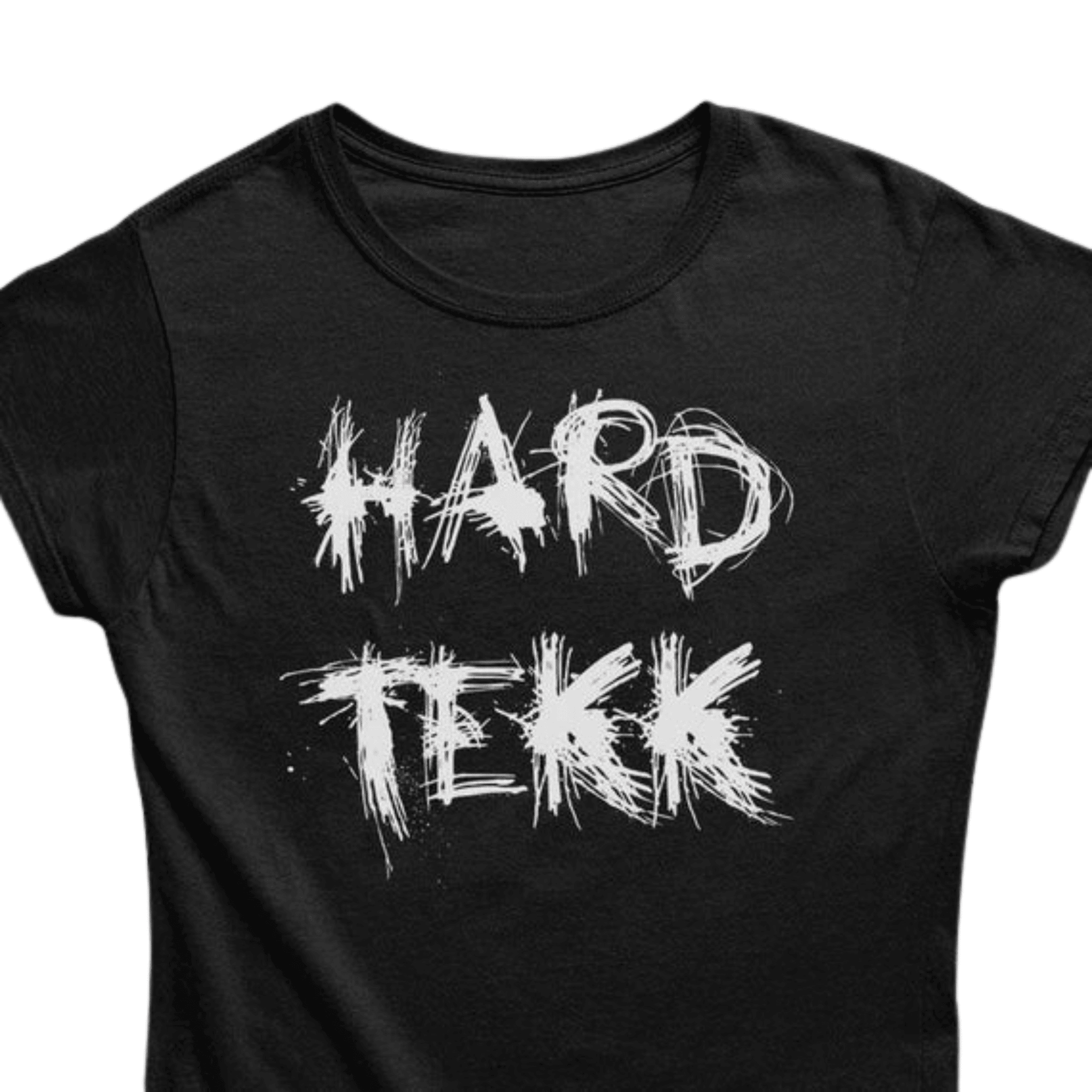 Scratched Hardtekk T-Shirt (schwarz) - FestivalStuff