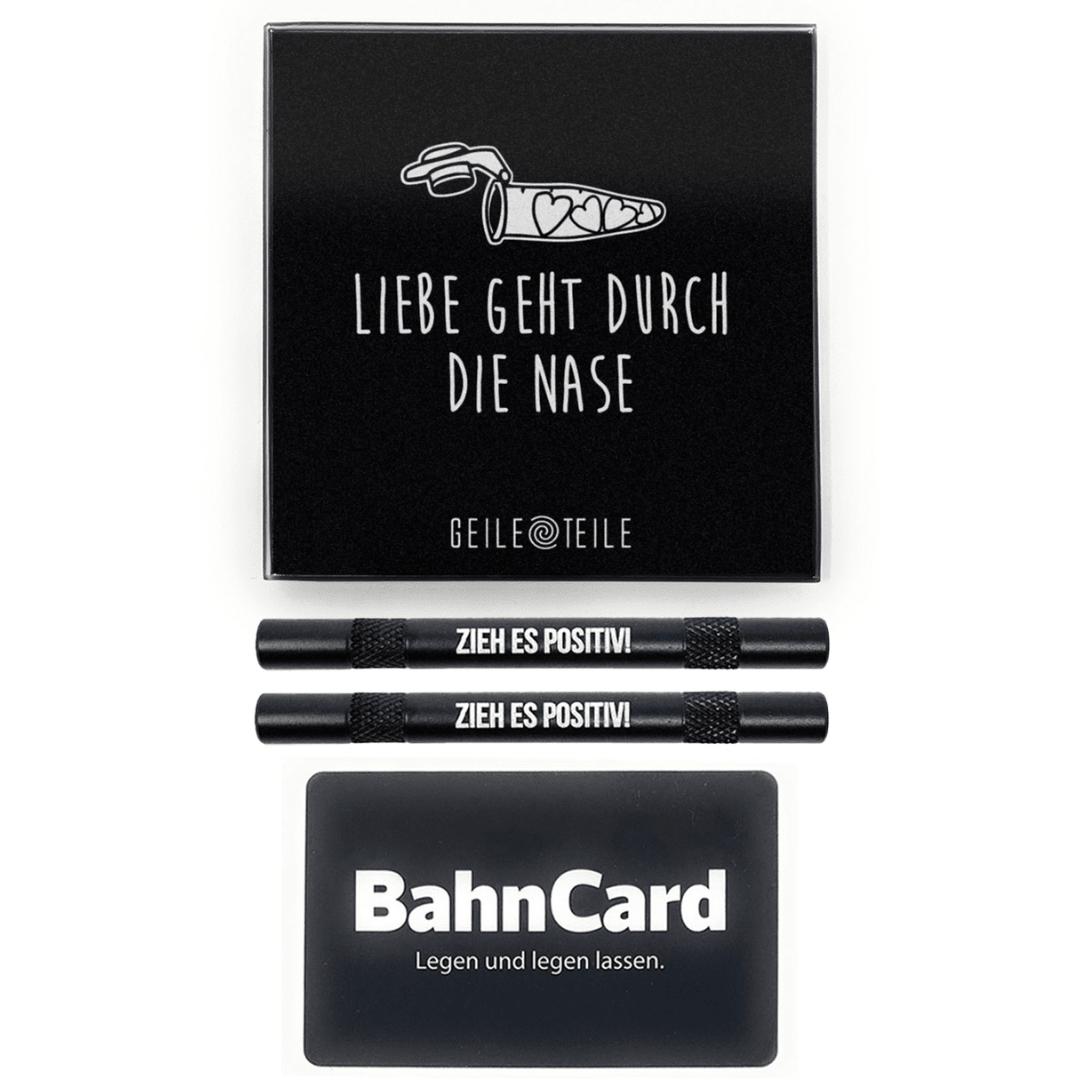 SET Durch die Nase 1x Echtglas Brett inkl. 2 Ziehröhrchen & 1 Hackkarte - FestivalStuff