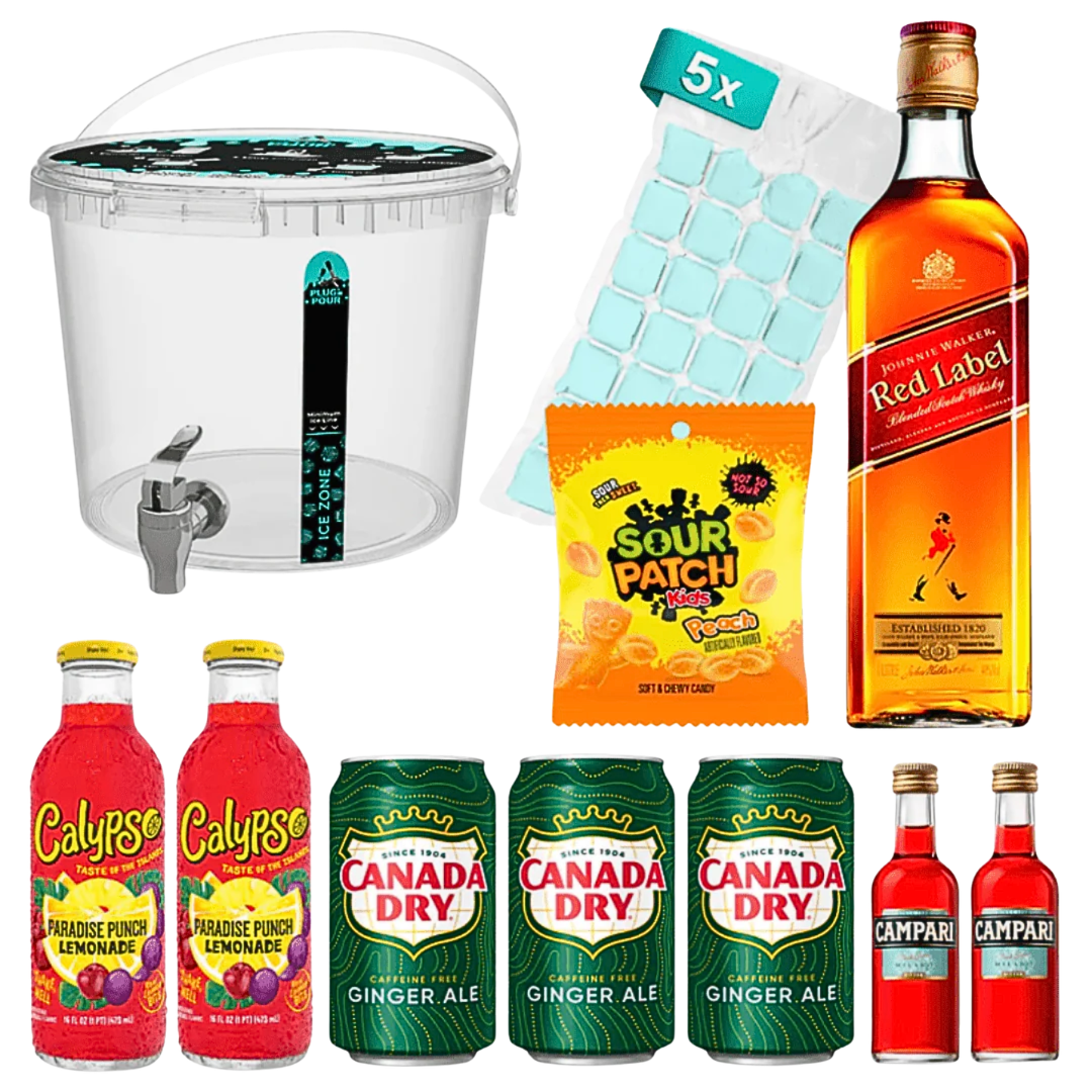 Sip Tank Cocktail Set Barrel Punch Johnnie Walker Red Label - FestivalStuff