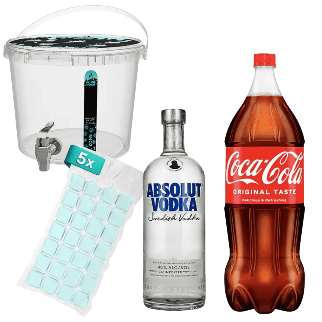 Sip Tank Cocktail Set Classic Absolut Vodka & Cola - FestivalStuff