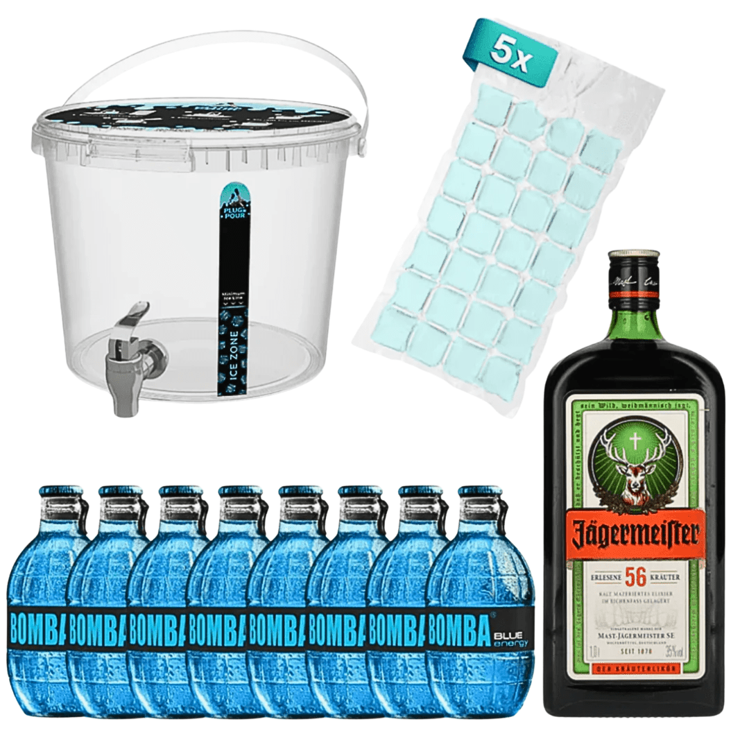 Sip Tank Cocktail Set Jägermeister Bomba Energy Blueberry - FestivalStuff