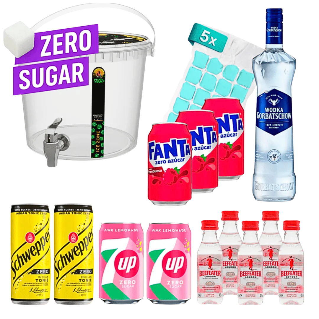 Sip Tank ZERO Sugar Pink Lemonade Cocktail Set Gorbatschow - FestivalStuff