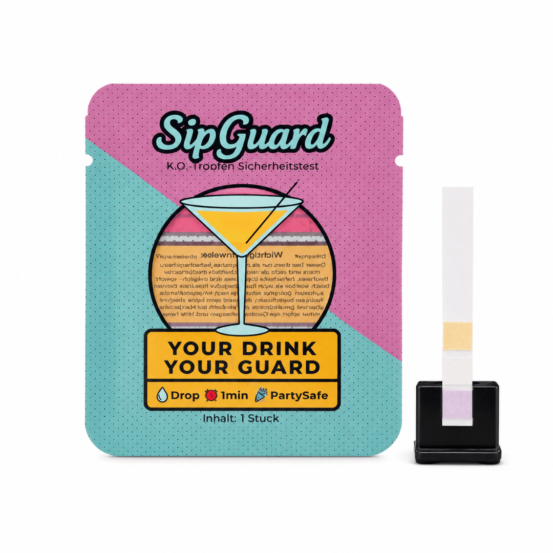 SipGuard Drink Teststreifen – Schnelltest für K.O. - Tropfen - FestivalStuff