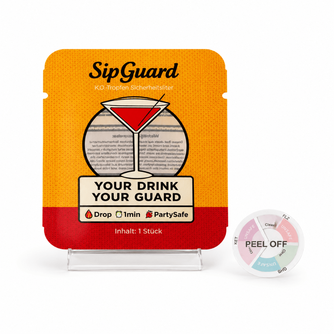 SipGuard Handy - Teststicker – K.O. - Tropfen Schnelltest - FestivalStuff