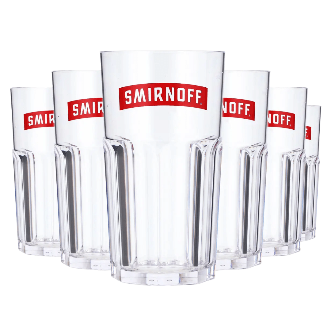 Smirnoff Kunststoff Longdrinkbecher 6x310ml - FestivalStuff