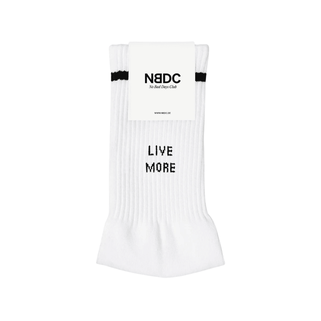Socken NBDC LIVE MORE - WORRY LESS - FestivalStuff
