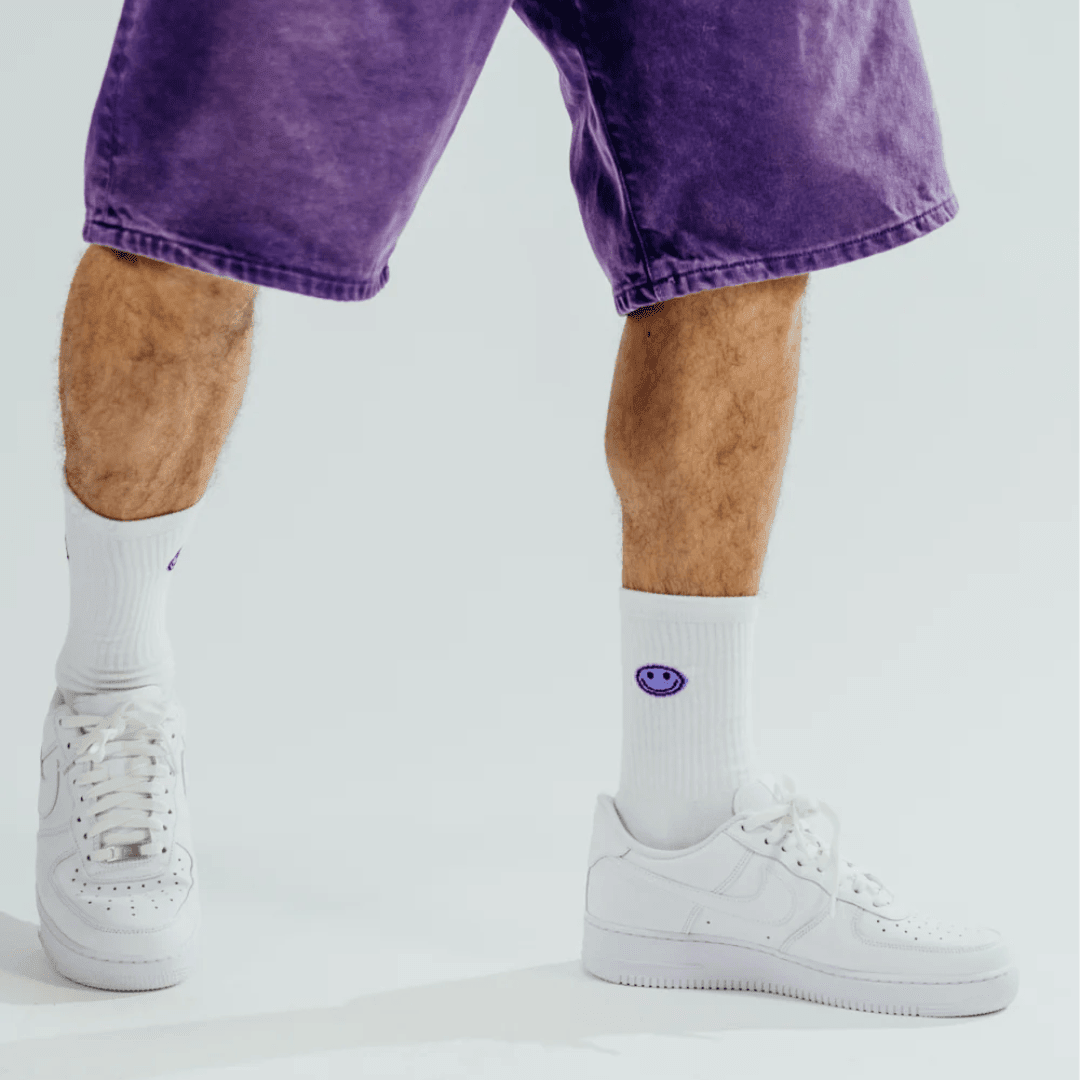 Socken NBDC SMILEY LAVENDER - FestivalStuff