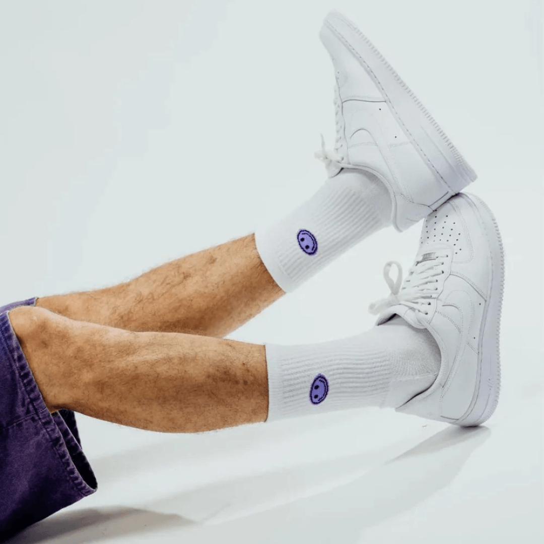 Socken NBDC SMILEY LAVENDER - FestivalStuff