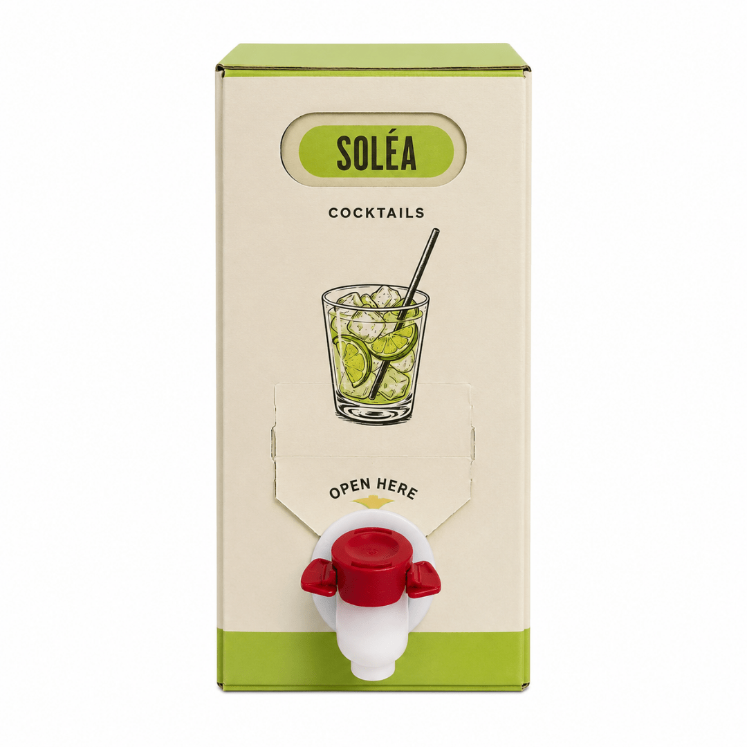 Soléa Caipirinha 1,5 l – Cocktail & Shot mit Zapfhahn - FestivalStuff