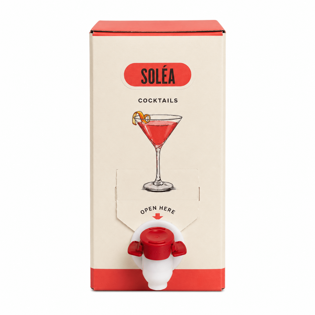 Soléa Cosmopolitan 1,5 l – Cocktail & Shot mit Zapfhahn - FestivalStuff