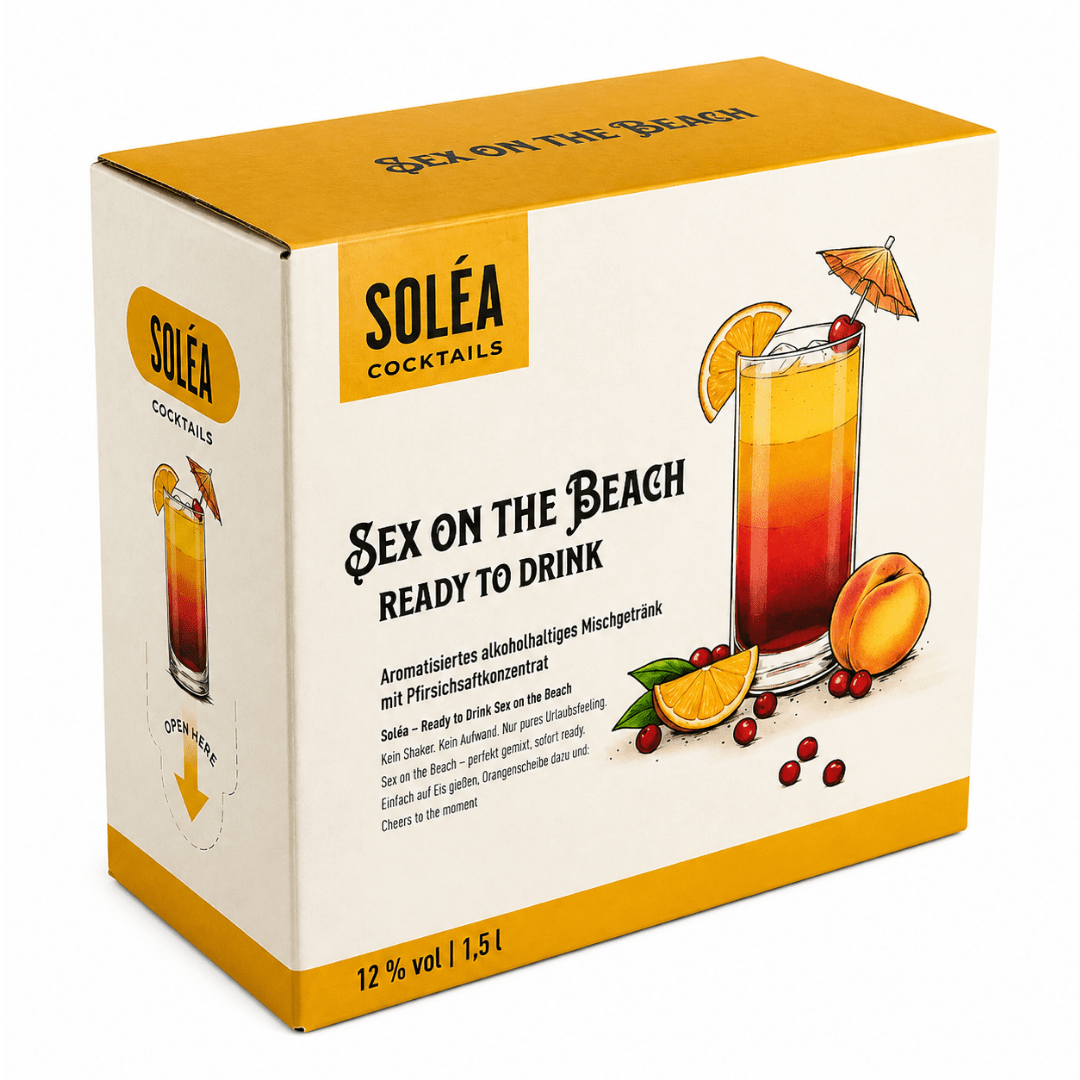 Soléa Sex on the Beach 1,5 l – Cocktail & Shot mit Zapfhahn - FestivalStuff
