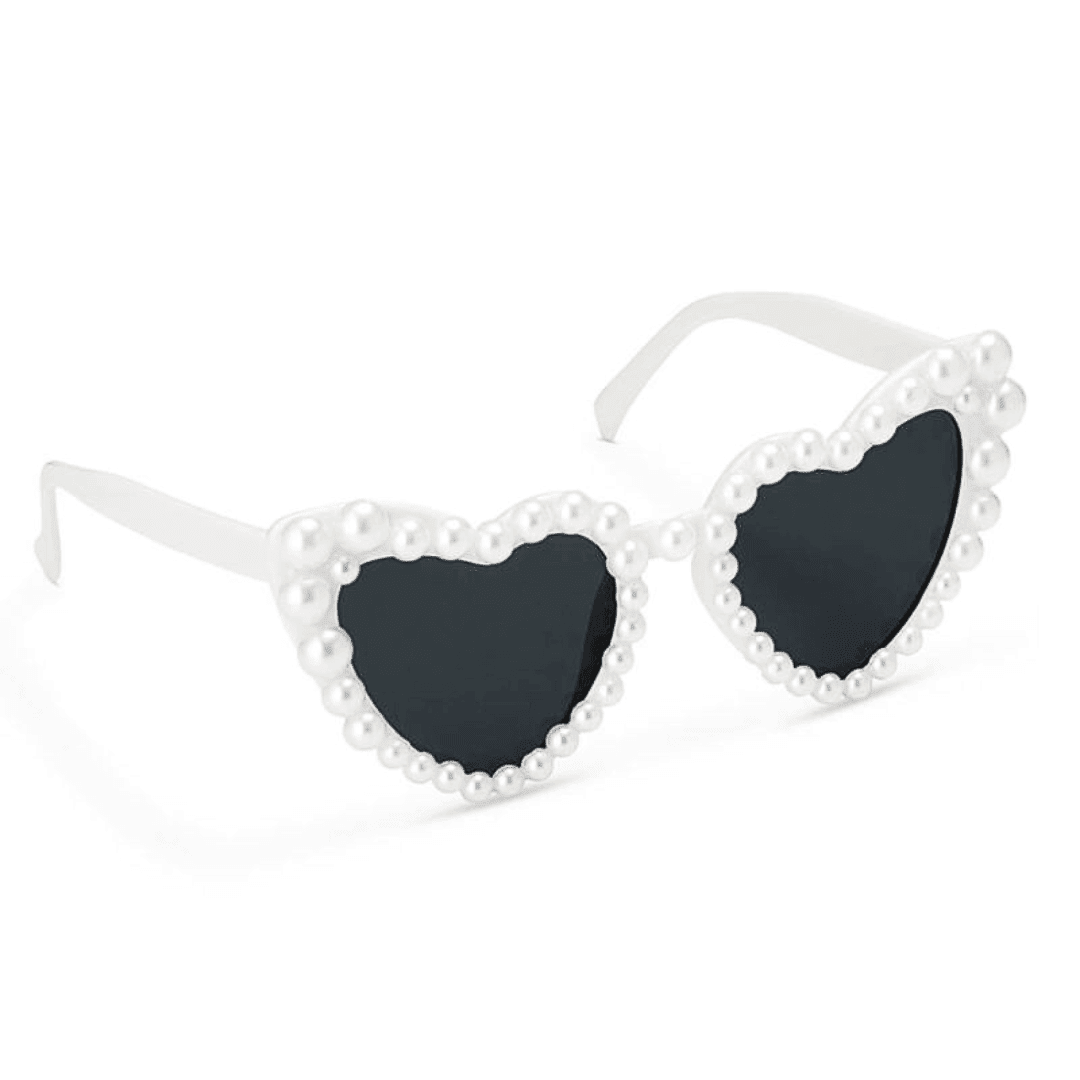 Sonnenbrille Herzform mit Perlen - FestivalStuff