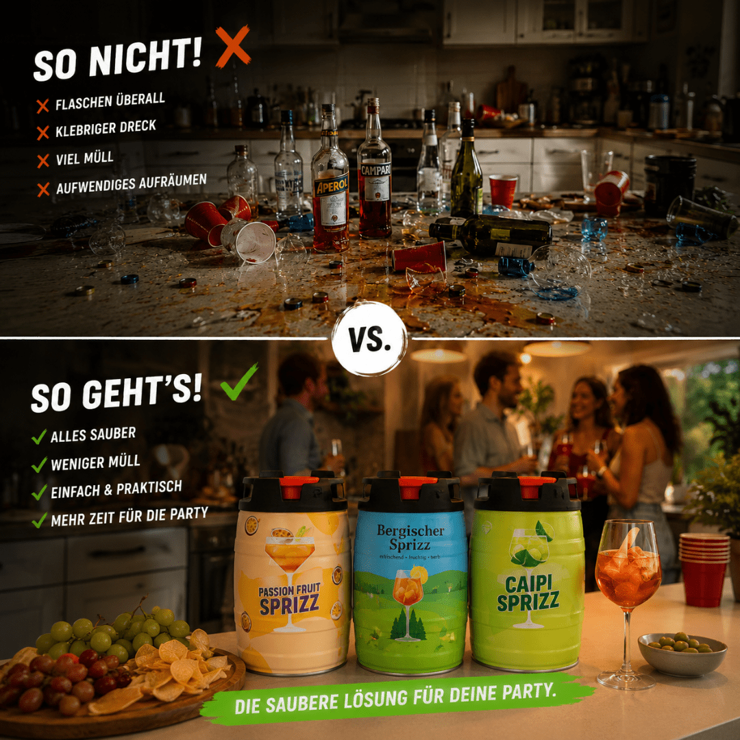 Sprizz Bundle 3x5L – Festival Zapfset Caipi Passion Bergisch - FestivalStuff