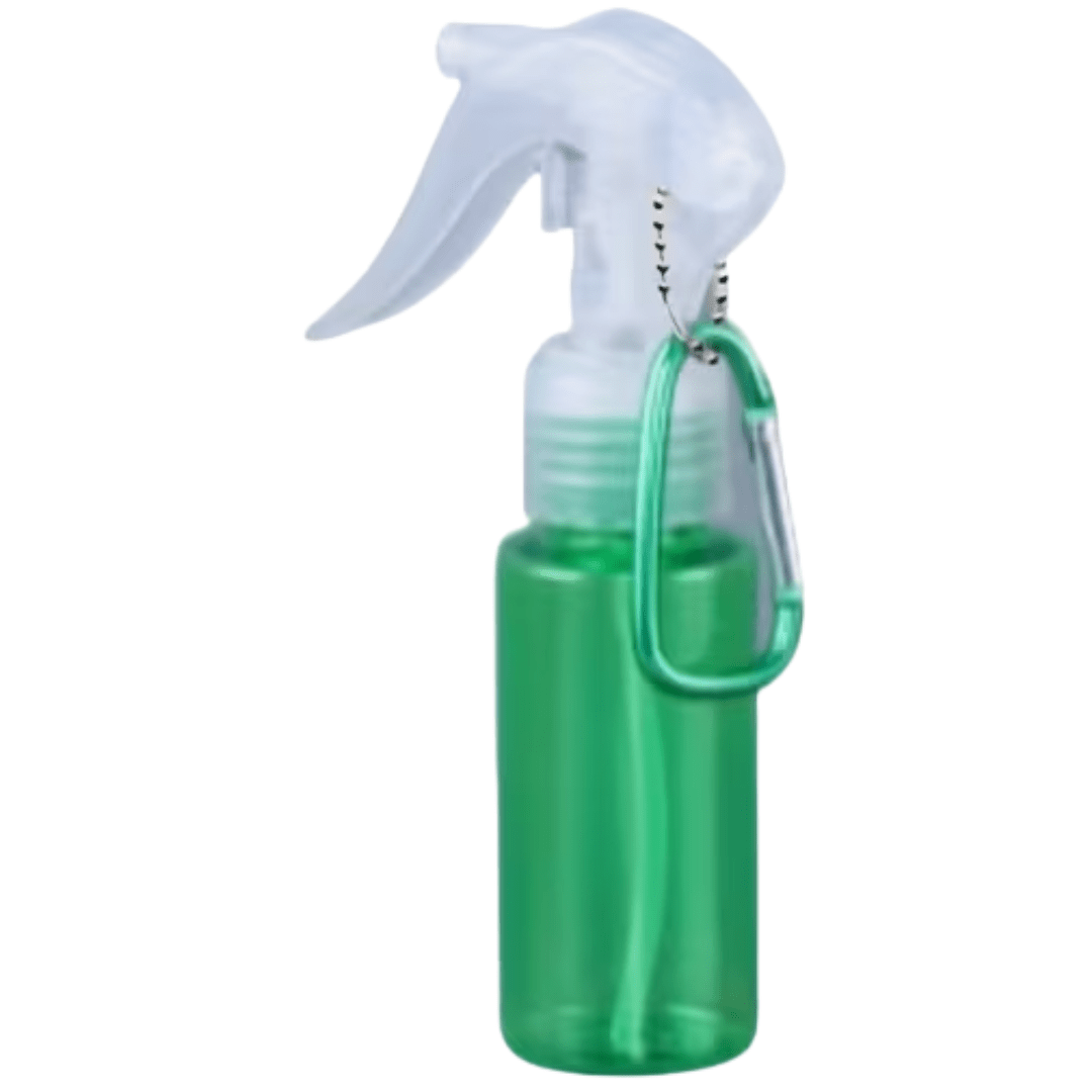 Sprühflasche mit Karabiner Grün - FestivalStuff
