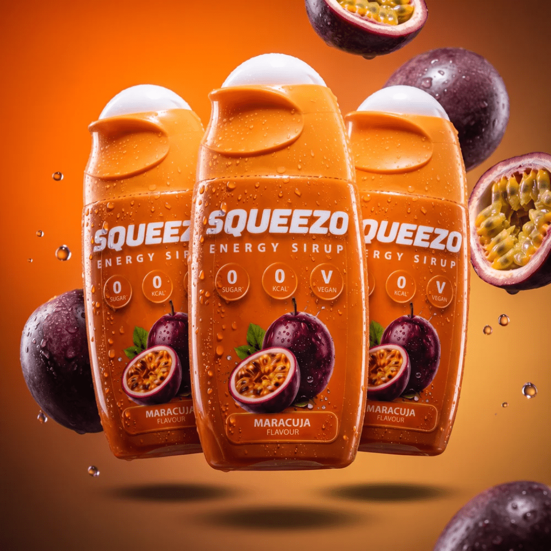 SQUEEZO Maracuja Energy Sirup - FestivalStuff