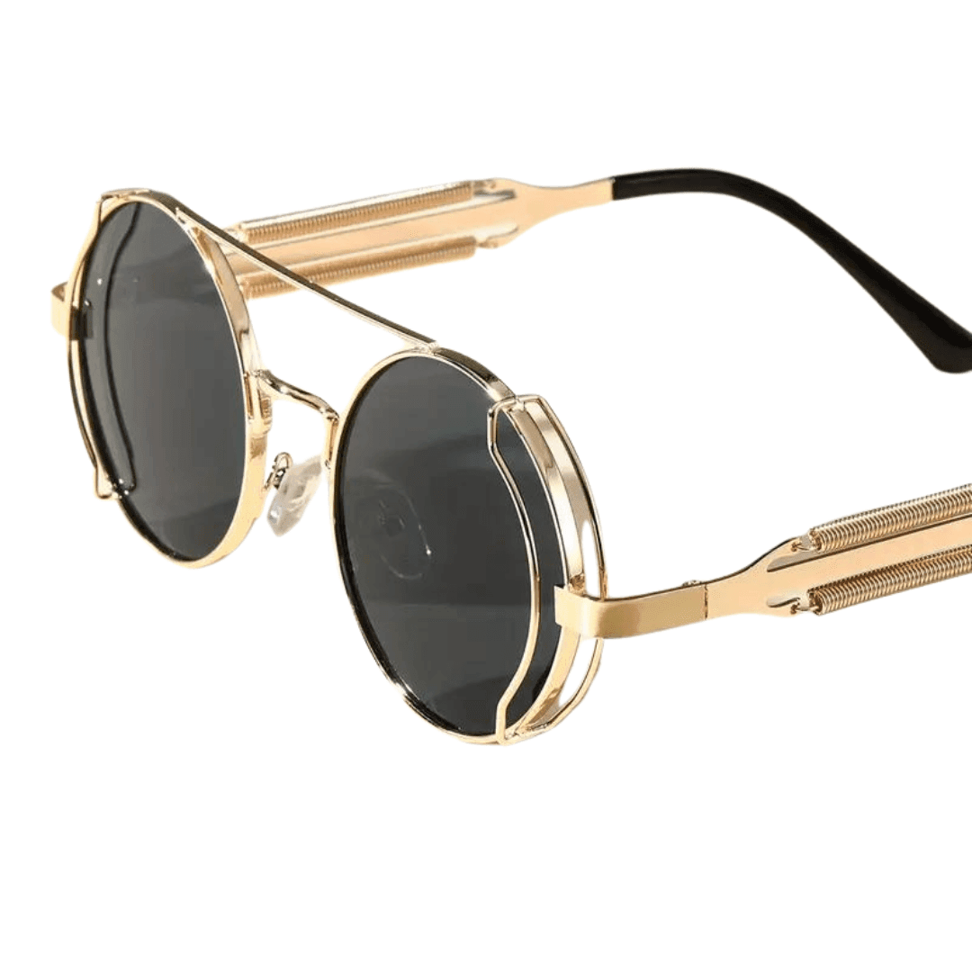 Steampunk SonneBrille 11 Gold - FestivalStuff