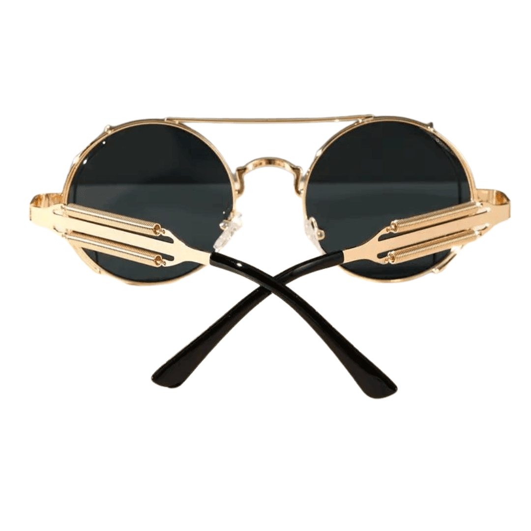 Steampunk SonneBrille 11 Gold - FestivalStuff