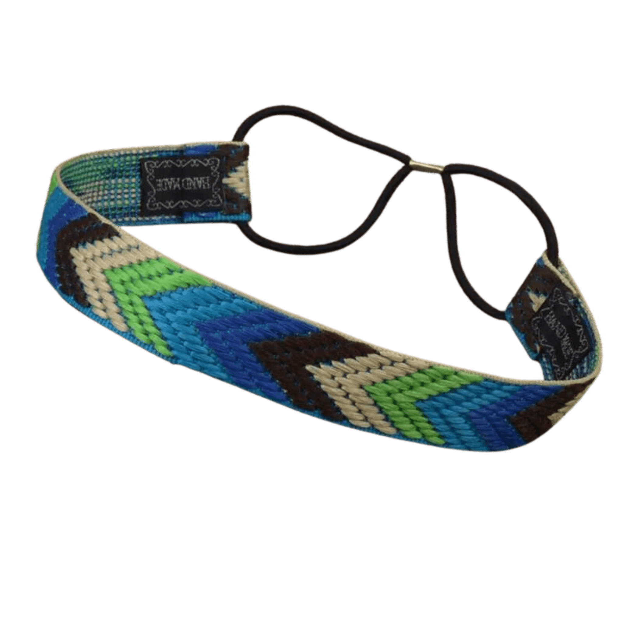 Stirnband Boho Grün/Blau - FestivalStuff