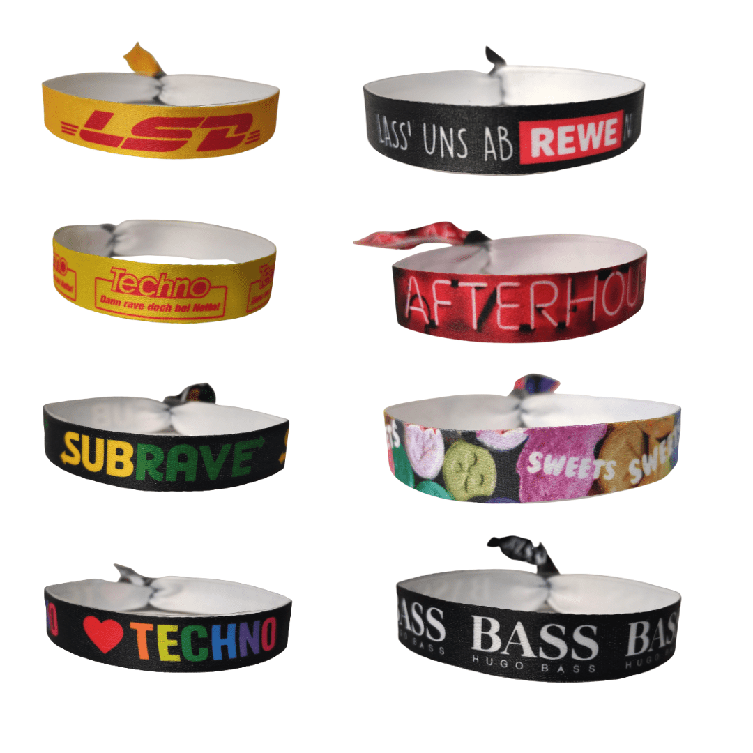 Stoffarmband Techno - FestivalStuff