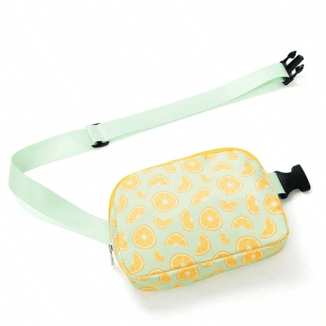 Stylische Bauchtasche im Orangenmuster - FestivalStuff