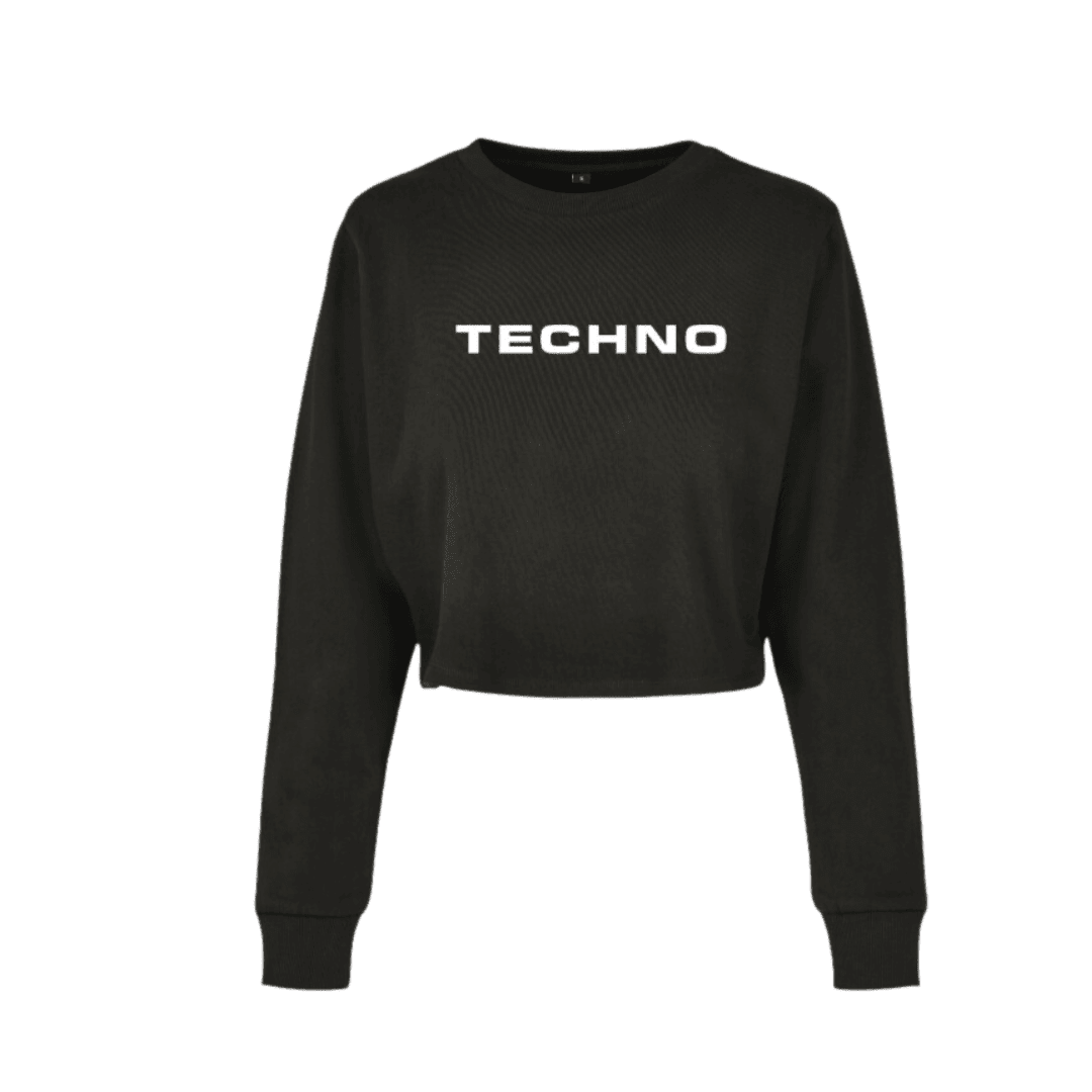 TECHNO Cropped Sweater - FestivalStuff