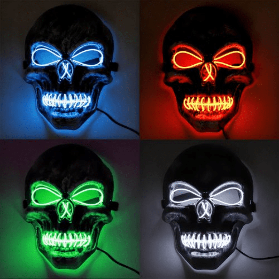 Totenkopf Maske LED - FestivalStuff