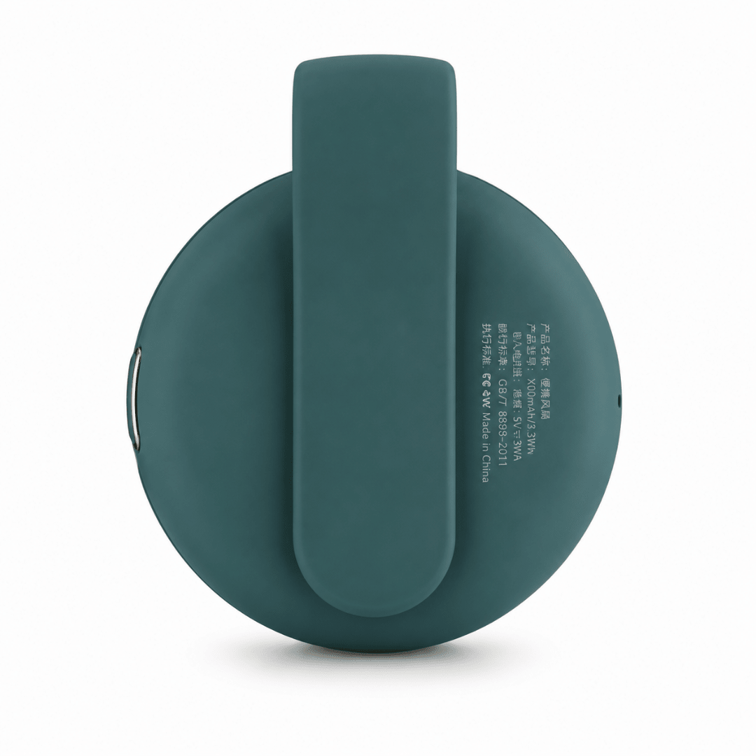 Tragbarer Mini Ventilator mit Clip Grün - FestivalStuff