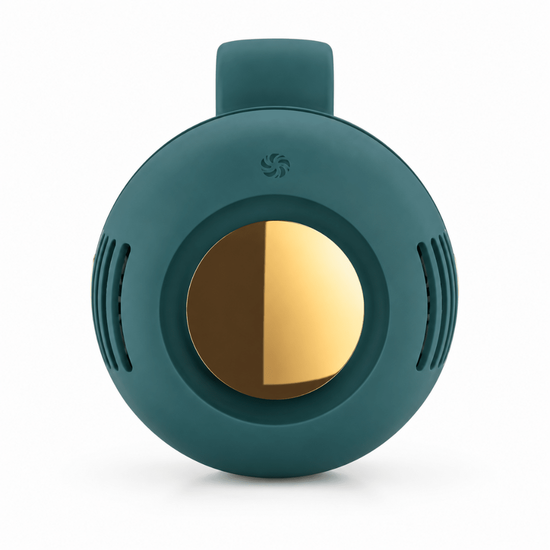 Tragbarer Mini Ventilator mit Clip Grün - FestivalStuff