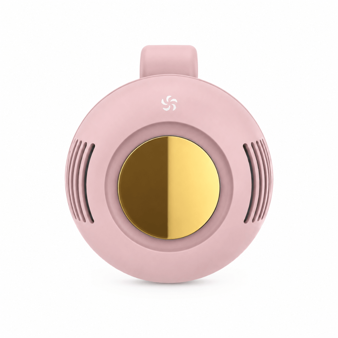Tragbarer Mini Ventilator mit Clip Rosa - FestivalStuff