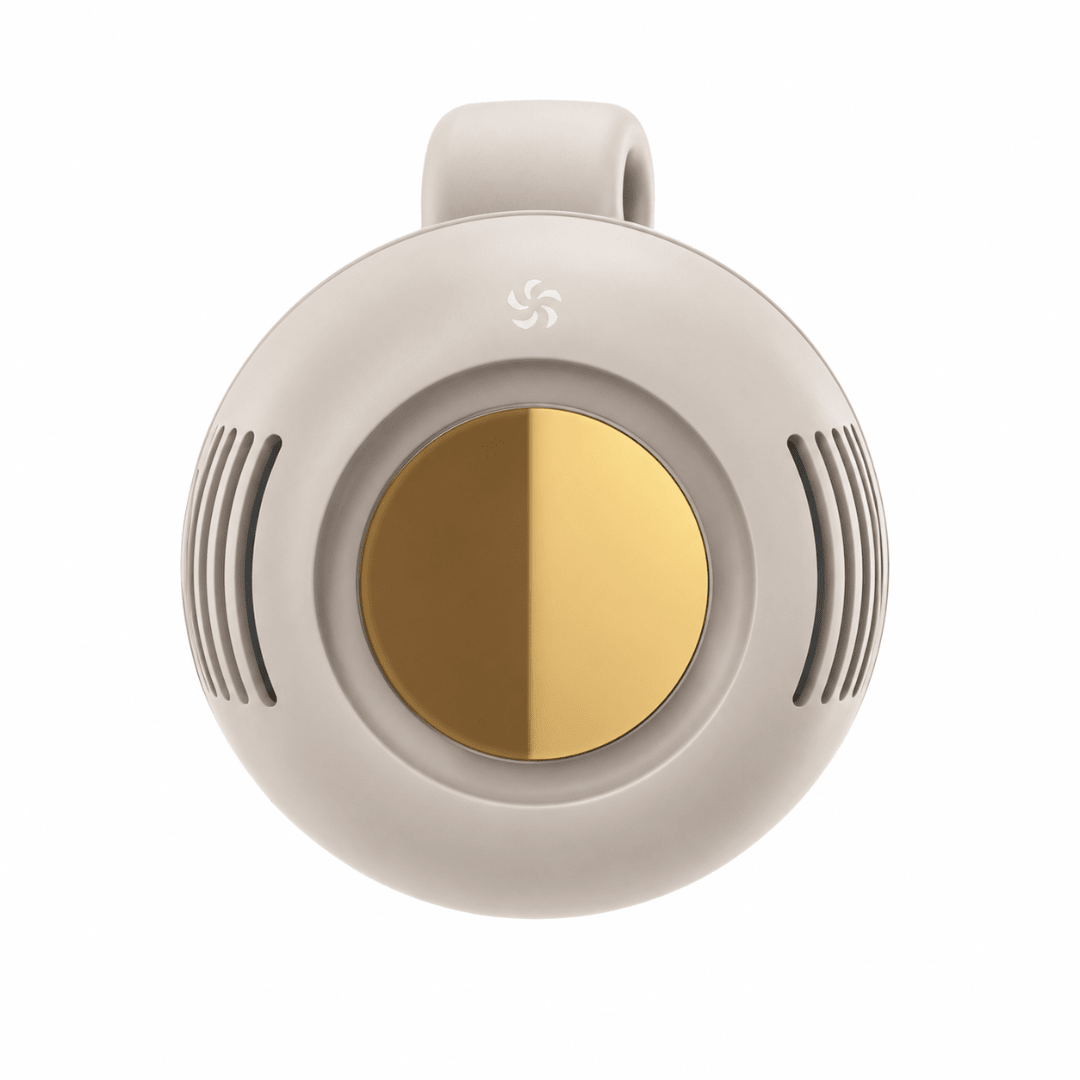 Tragbarer Mini Ventilator mit Clip Weiß - FestivalStuff