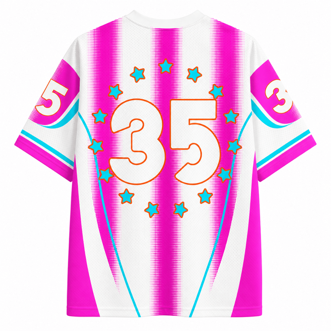 Trikot Ketamine Pink Weiß - FestivalStuff