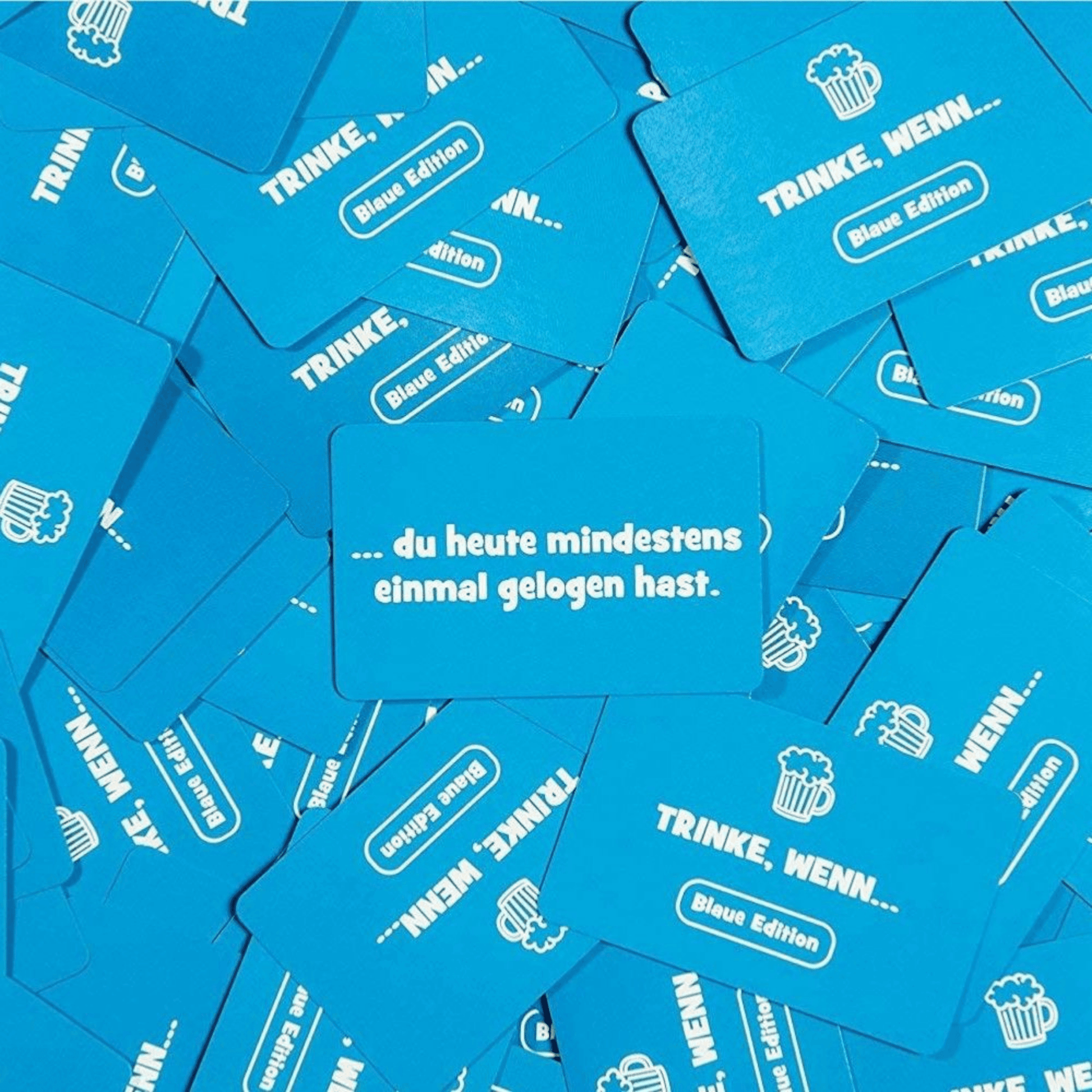 Trinkspiel "TRINKE, WENN... (Blaue Edition)" - FestivalStuff