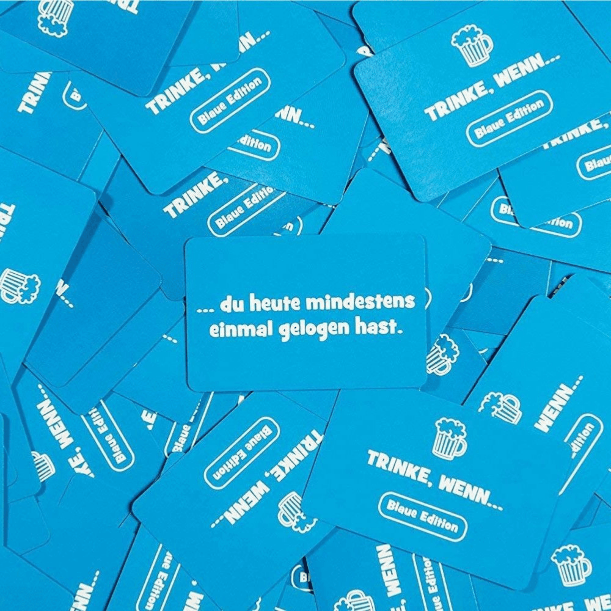 Trinkspiel "TRINKE, WENN... (Blaue Edition)" - FestivalStuff