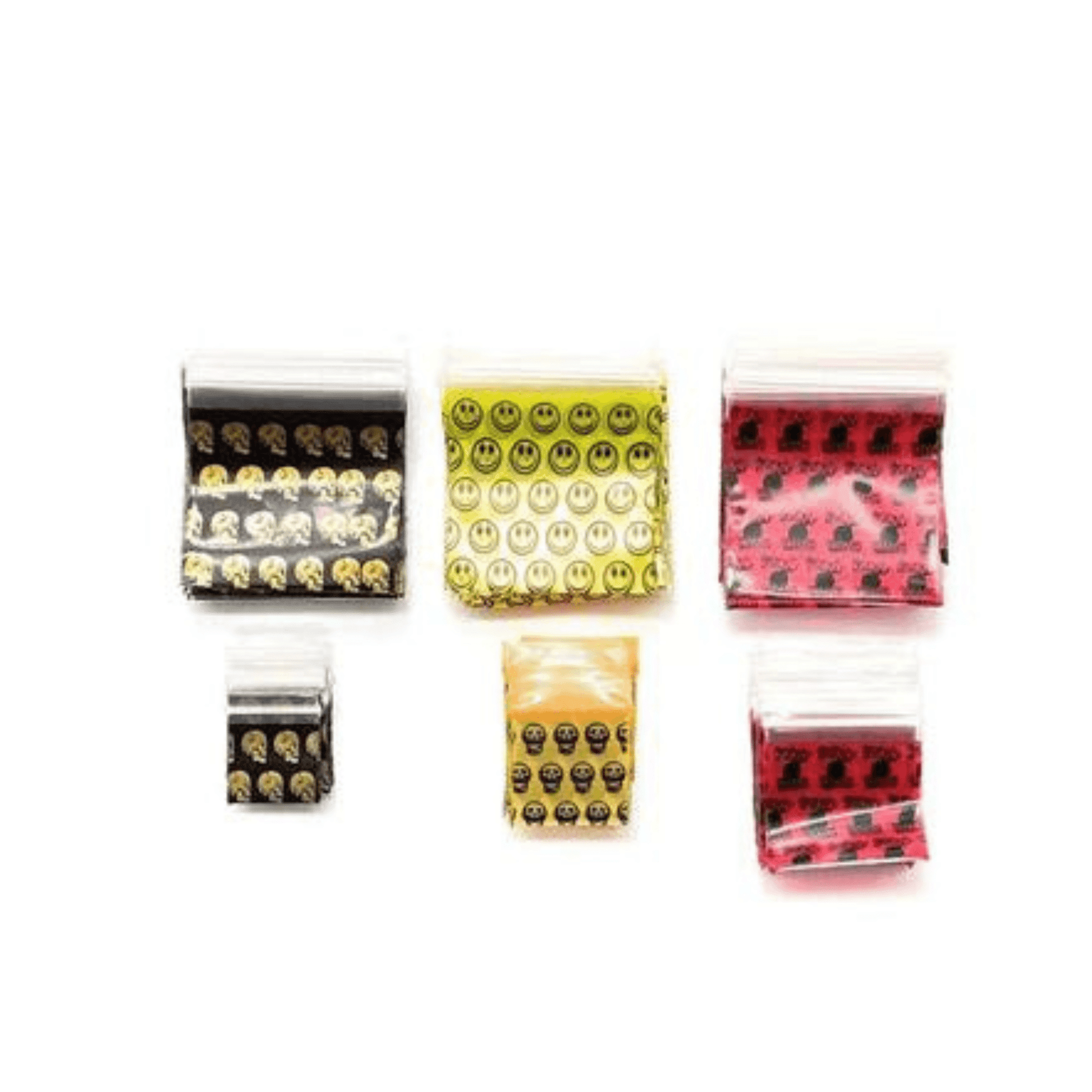 Tütchen Set (60 Stück) in verschiedenen Größen Tüten Zipper wiederverschließbar - FestivalStuff