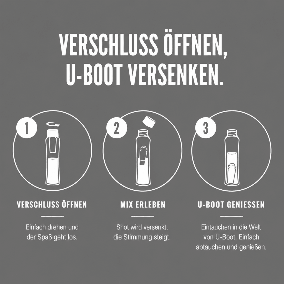 U-Boot Energy Wodka Tauch-Shot – Energy Drink - FestivalStuff