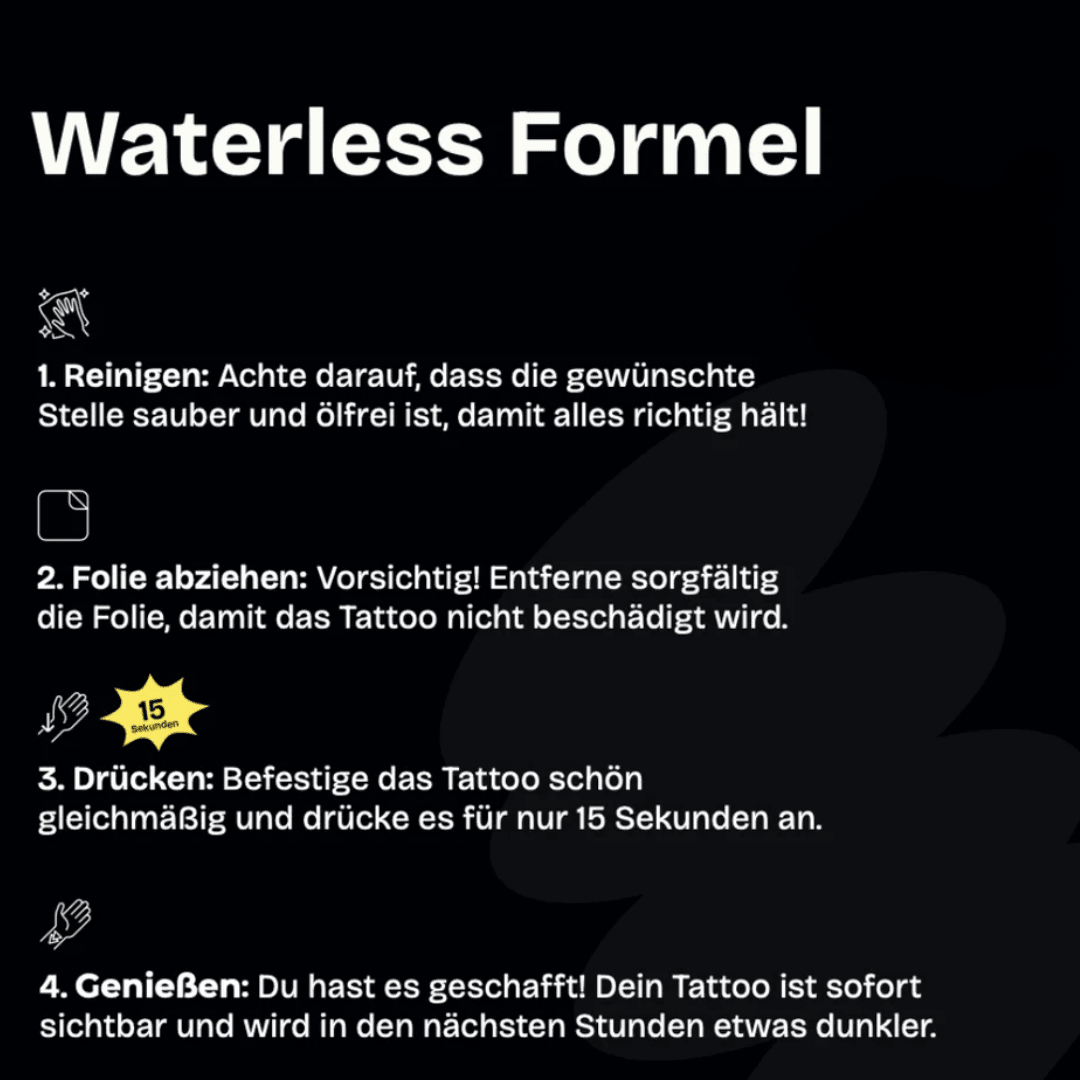 Why Not Tattoo Waterless - FestivalStuff