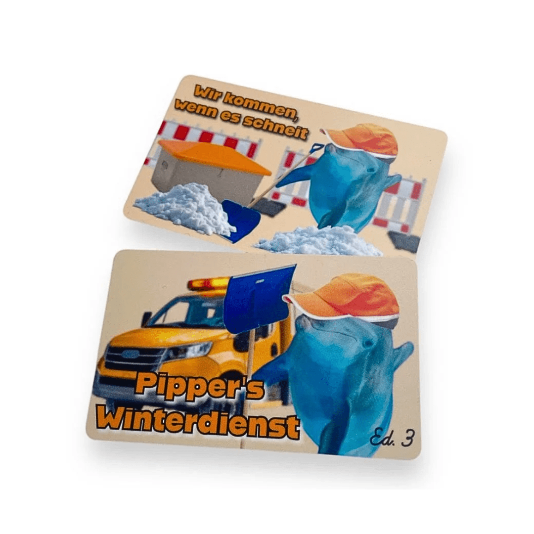 Winterdiesnt Hackkarte Pipper der Flipper - FestivalStuff