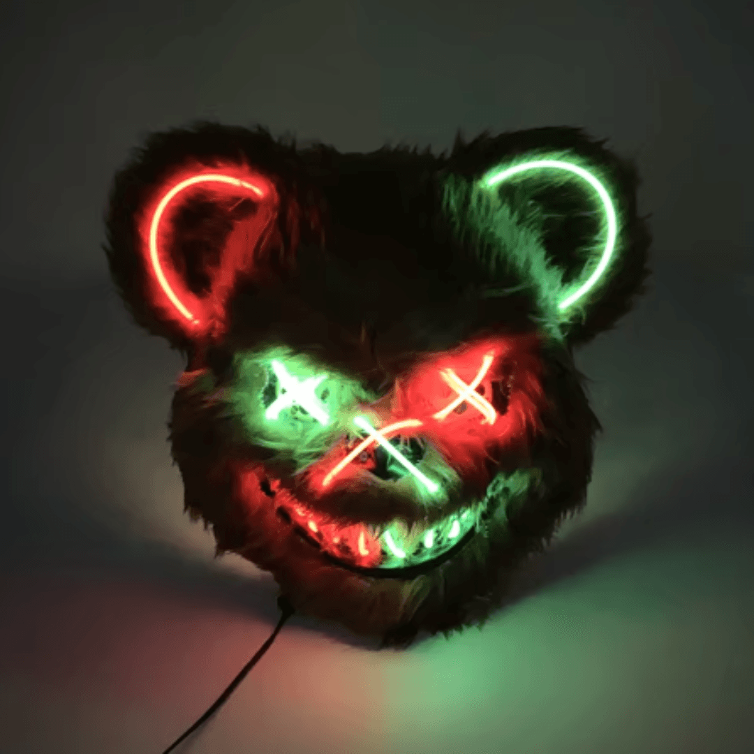 X leuchtende Maske Bär - FestivalStuff