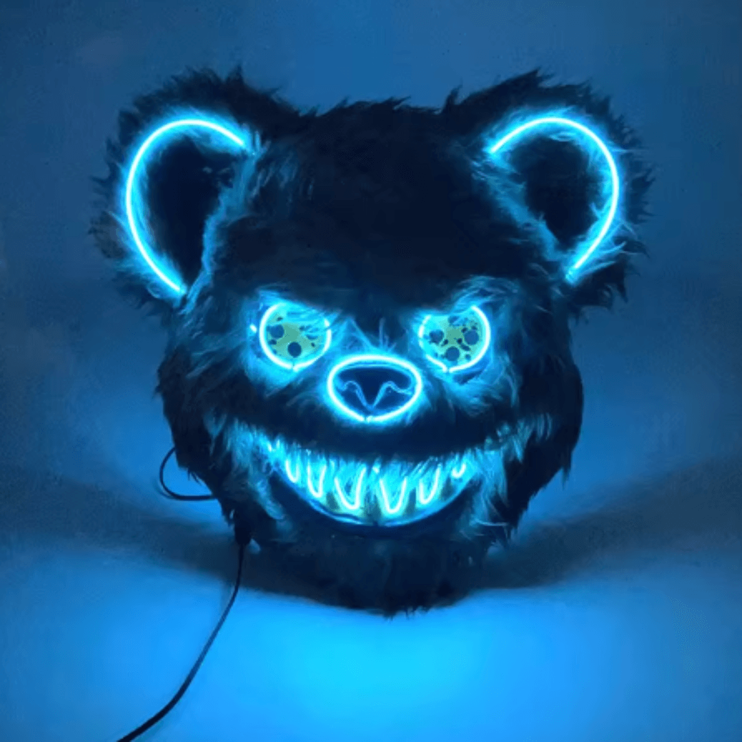 X leuchtende Maske Bär - FestivalStuff