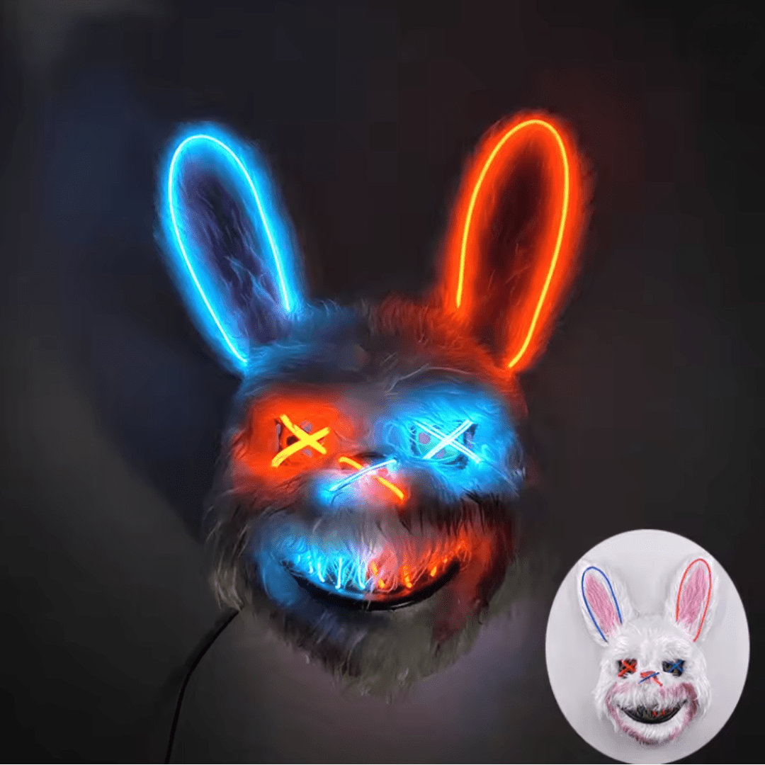 X leuchtende Maske Hase - FestivalStuff