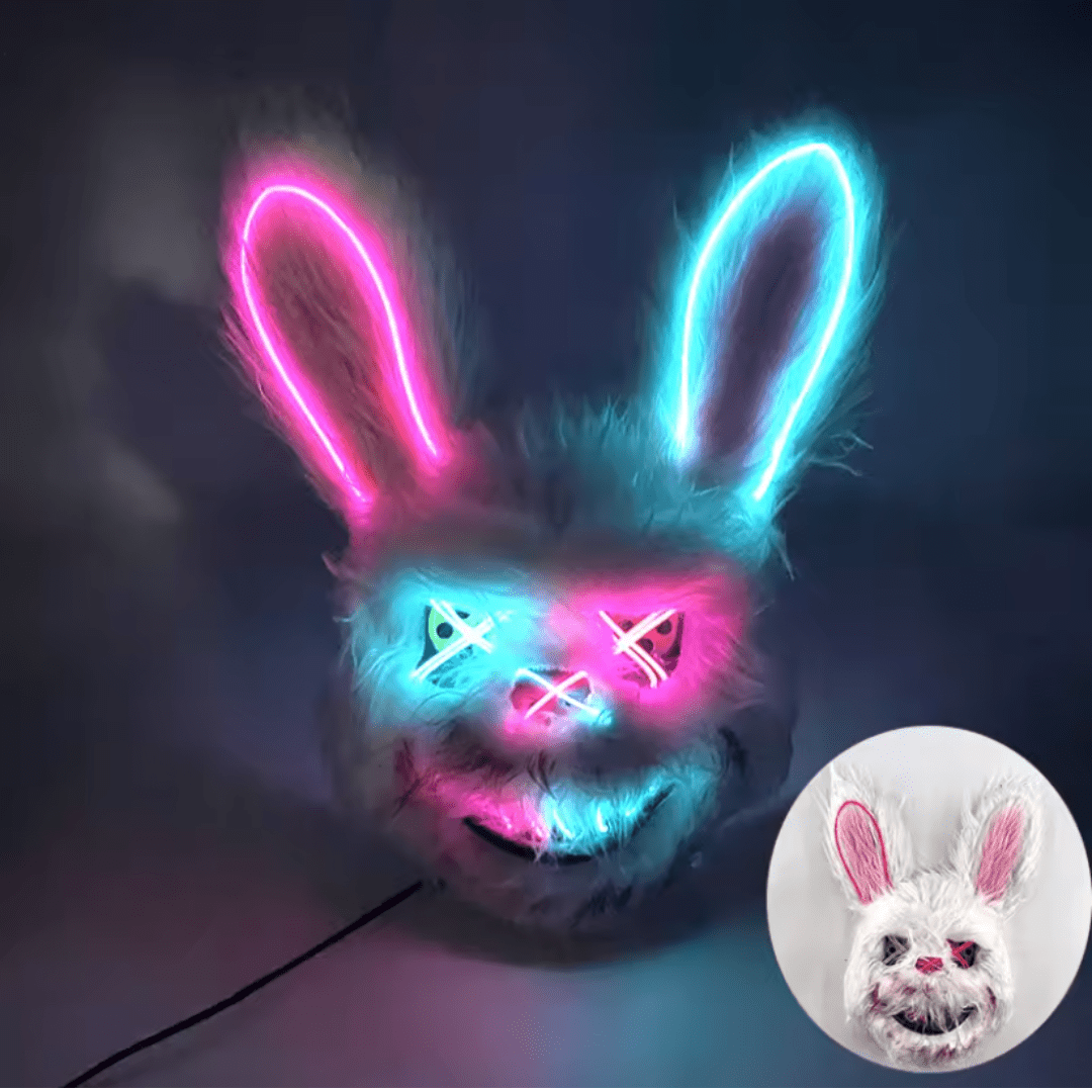 X leuchtende Maske Hase - FestivalStuff