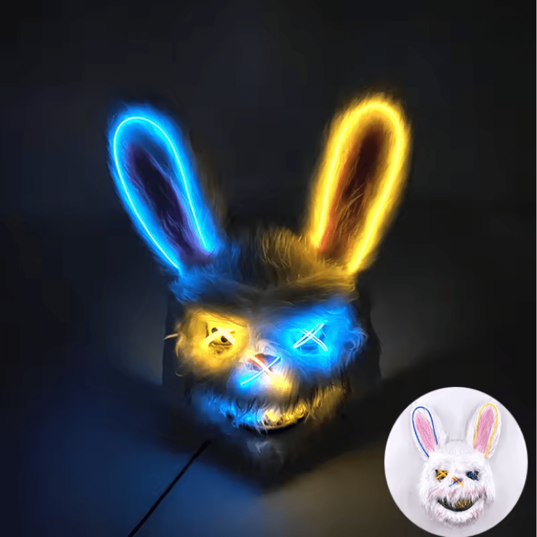 X leuchtende Maske Hase - FestivalStuff