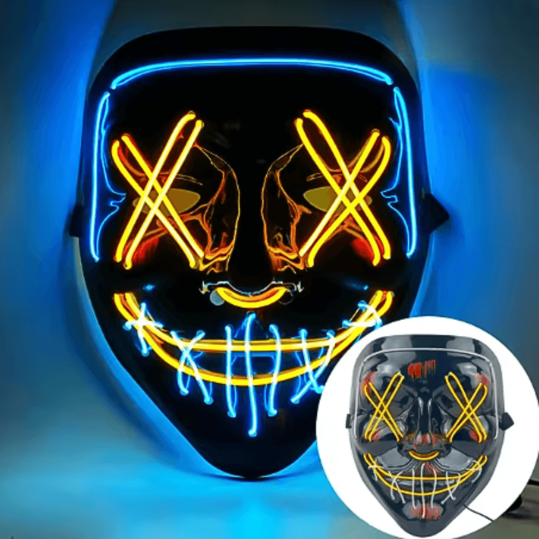 X leuchtende Maske Mehrfarbig - FestivalStuff