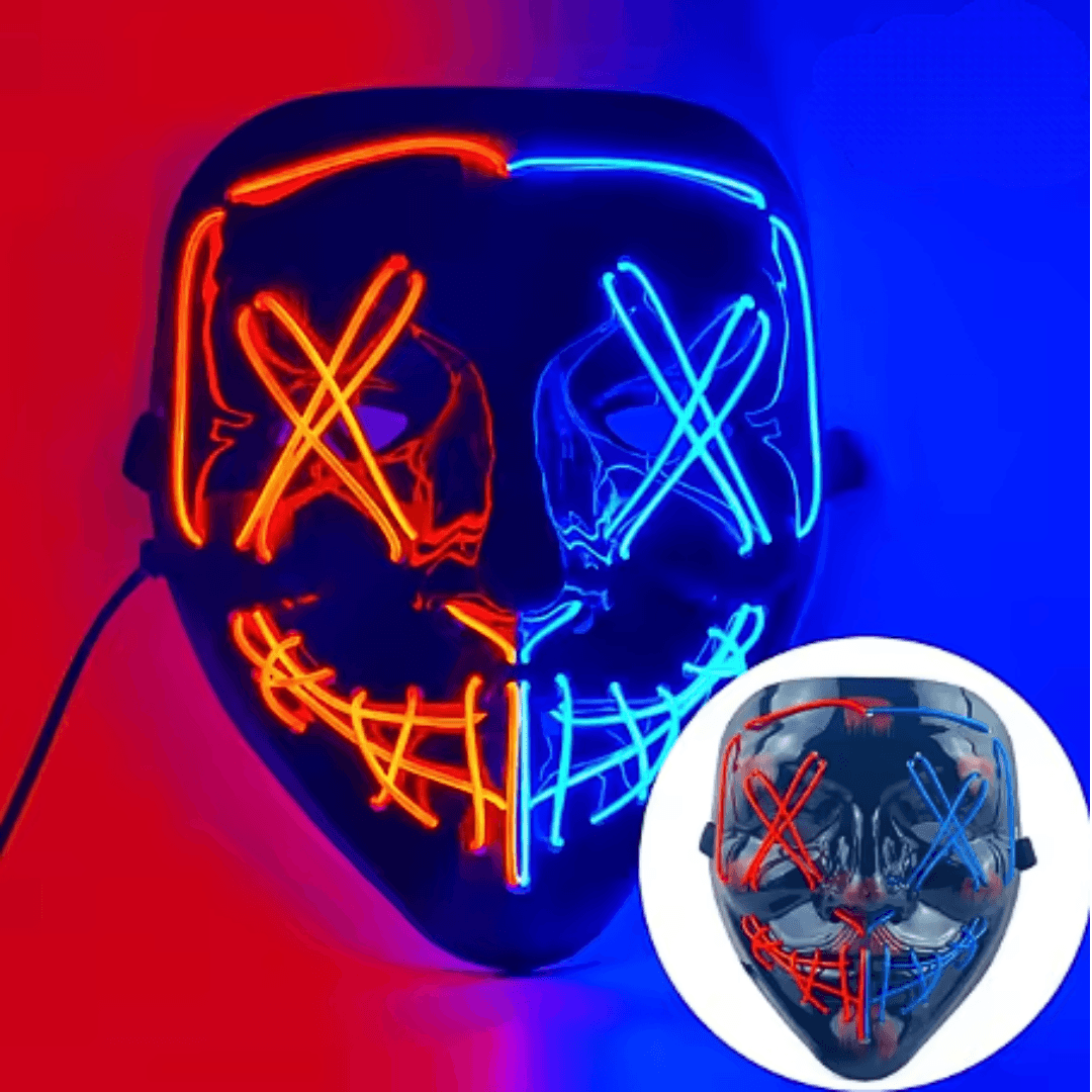 X leuchtende Maske Mehrfarbig - FestivalStuff