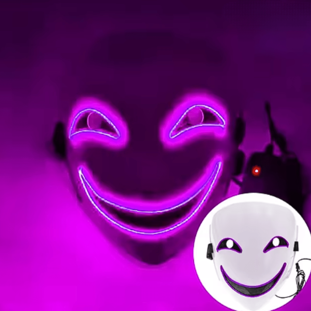 X leuchtende Maske SMILE - FestivalStuff